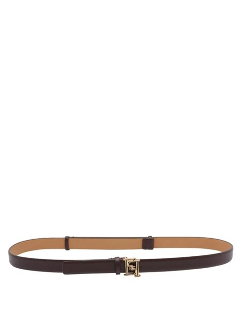 BELT WITH LOGO BUCKLE ELISABETTA FRANCHI | CT92S61E2644 cacao